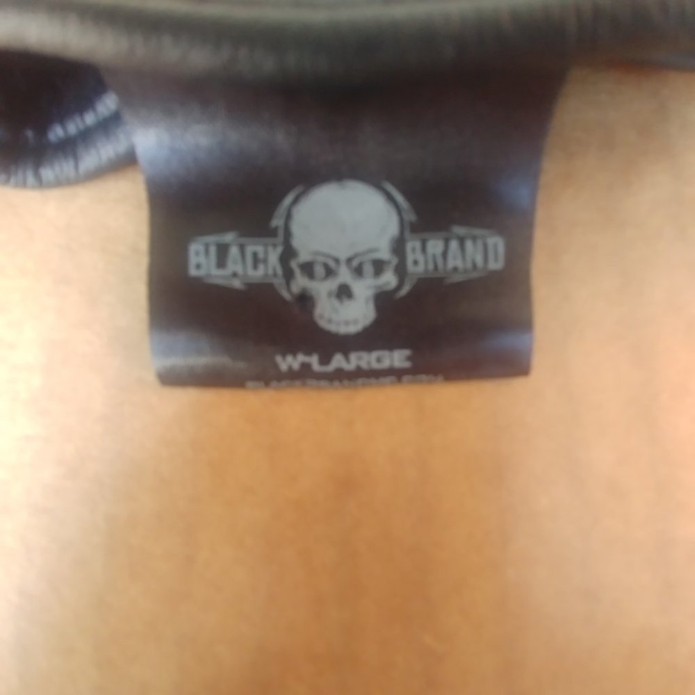 Black Brand real leather gloves Women's Large - Picture 6 of 6